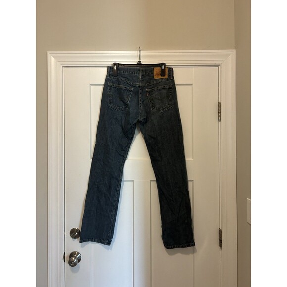 Levi’s 514 Jeans Mens 32x34 Regular Straight 100% Cotton Medium Wash Blue Denim - Picture 5 of 5